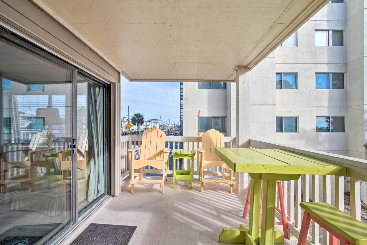 Ocean-View Condo With Deck, Steps To Carolina Beach! Экстерьер фото